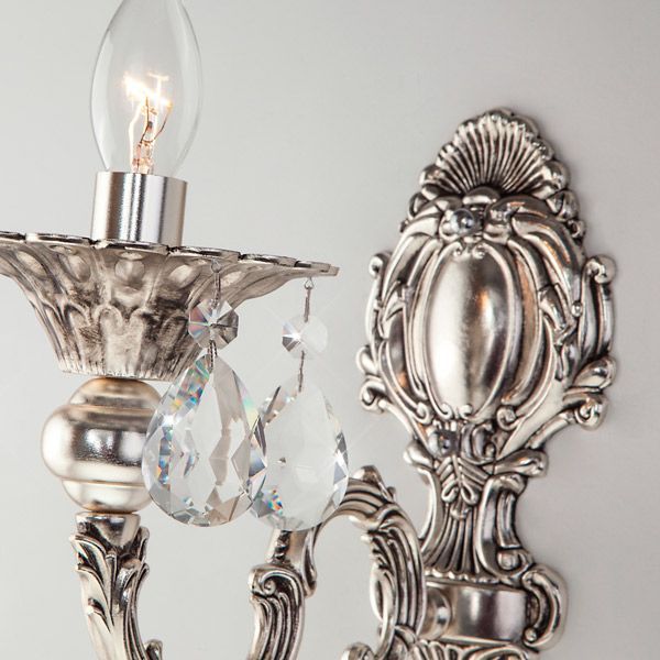 Бра Strotskis Clarence 1x60 Вт E14 сріблястий 282/1 