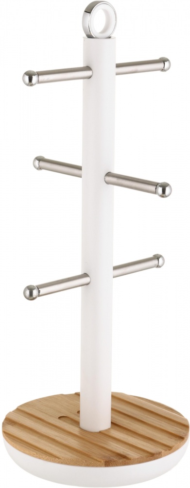 Тримач для чашок Flamberg Premium Retro 15х33,5 см білий PT-1022MB