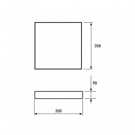 Світильник світлодіодний Eurolamp Crystal Square білий 3000-6500 К LED-SL-50W-T16