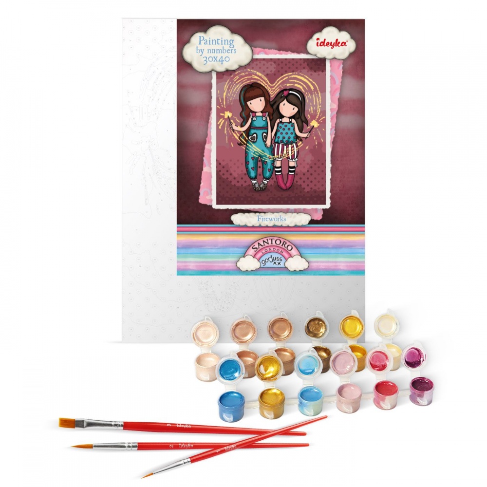 Картина по номерам Fireworks Santoro Gorjuss Collection 30х40 см Ideyka