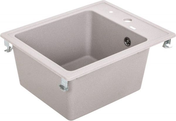 Мойка для кухни Metalac Х granit-quadro 40 152982 + сифон + кастрюля 