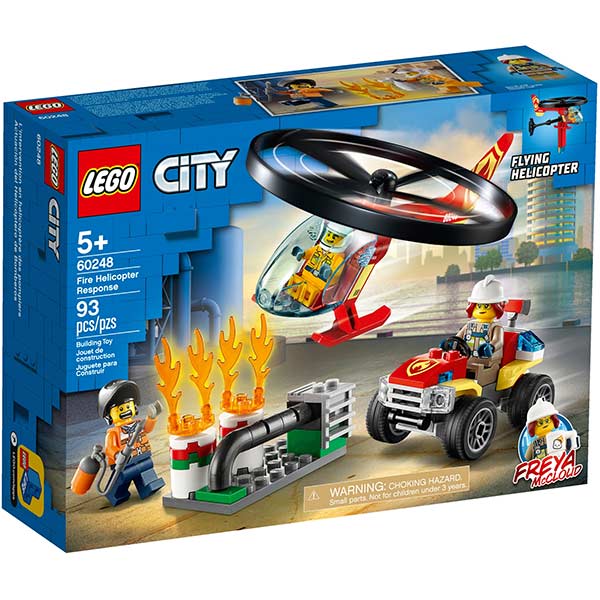 Конструктор LEGO City Пожарный отряд на вертолете 60248