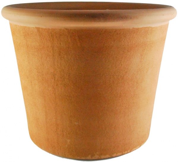 Горшок DEROMA Bordato Prima White круглый 12 л терракот (0P28WE08Z) 