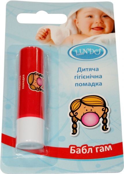 Помада гігієнічна Lindo Bubble Gum 4,5 г (4826721517711)