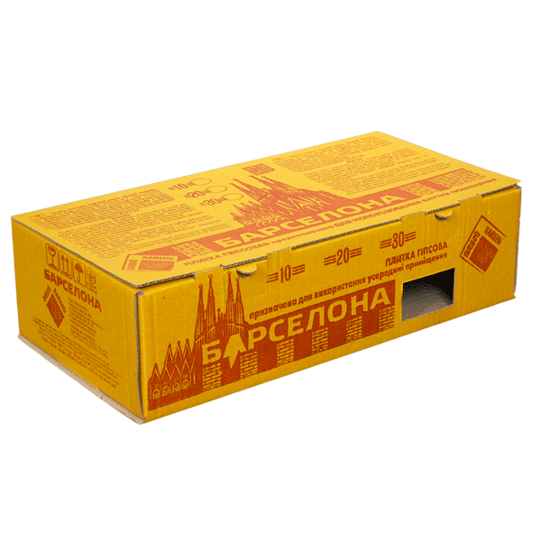 Плитка гипсовая уголок Живой камень Барселона 10 1,45 пог.м 