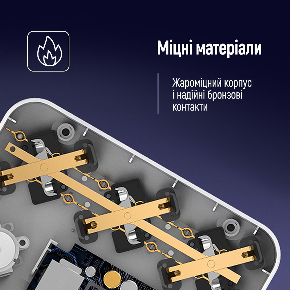 Фильтр-удлинитель ColorWay с заземлением 3 гн. черный 2 м CW-CHE36PDB