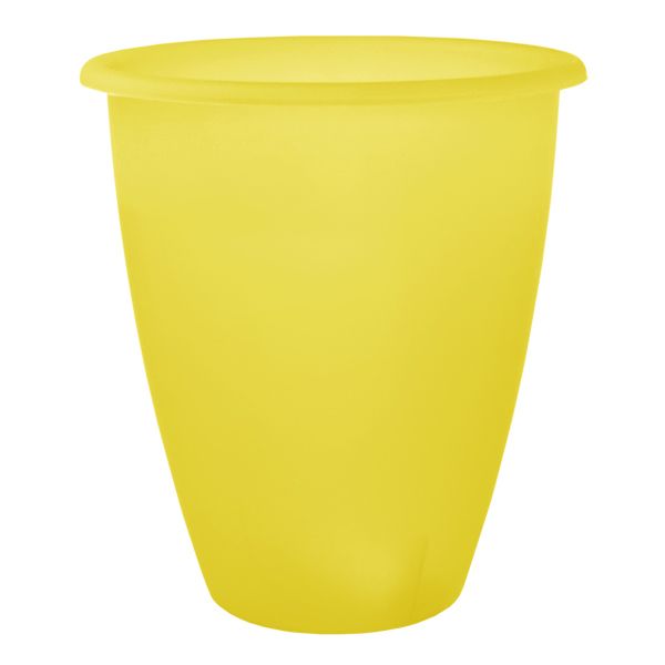 Горшок цветочный Алеана Лукас 13x15 см желтый-прозрачный