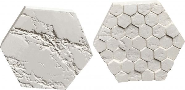 Плитка гипсовая прямая Живой камень Соты 20 0,33 кв.м 