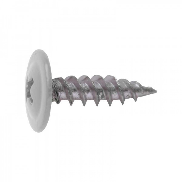 Саморез с пресс-шайбой острый 4,2x16 мм белый RAL 9010 Expert Fix