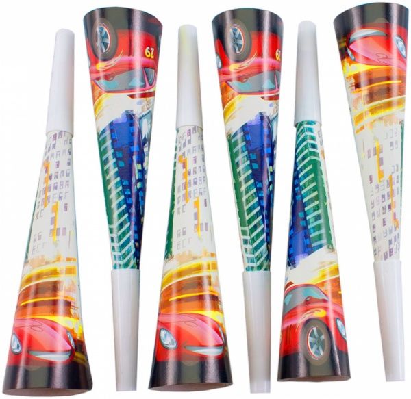 Дудка праздничная Свято світ Машина 6 шт.