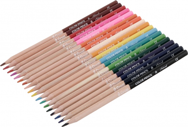 Набор цветных карандашей Nature 18 шт голубой