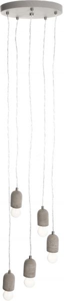 Підвіс Eglo Silvares 5xE27 сірий 95524 