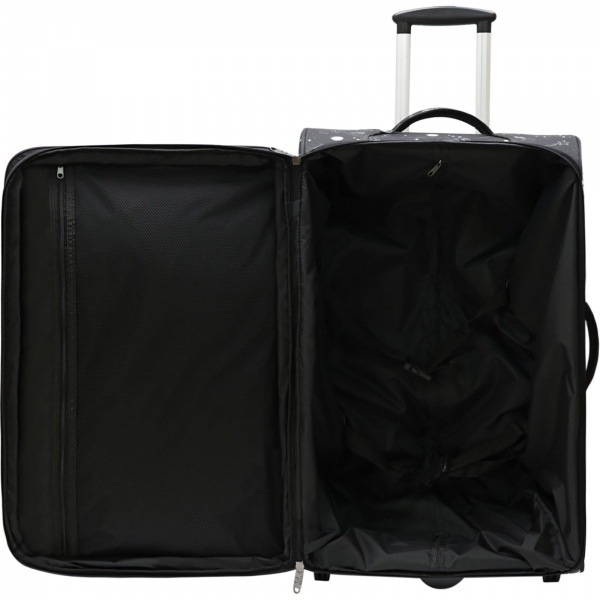 Чемодан Bagland Леон 51 л черный суб.917 (37666244) 