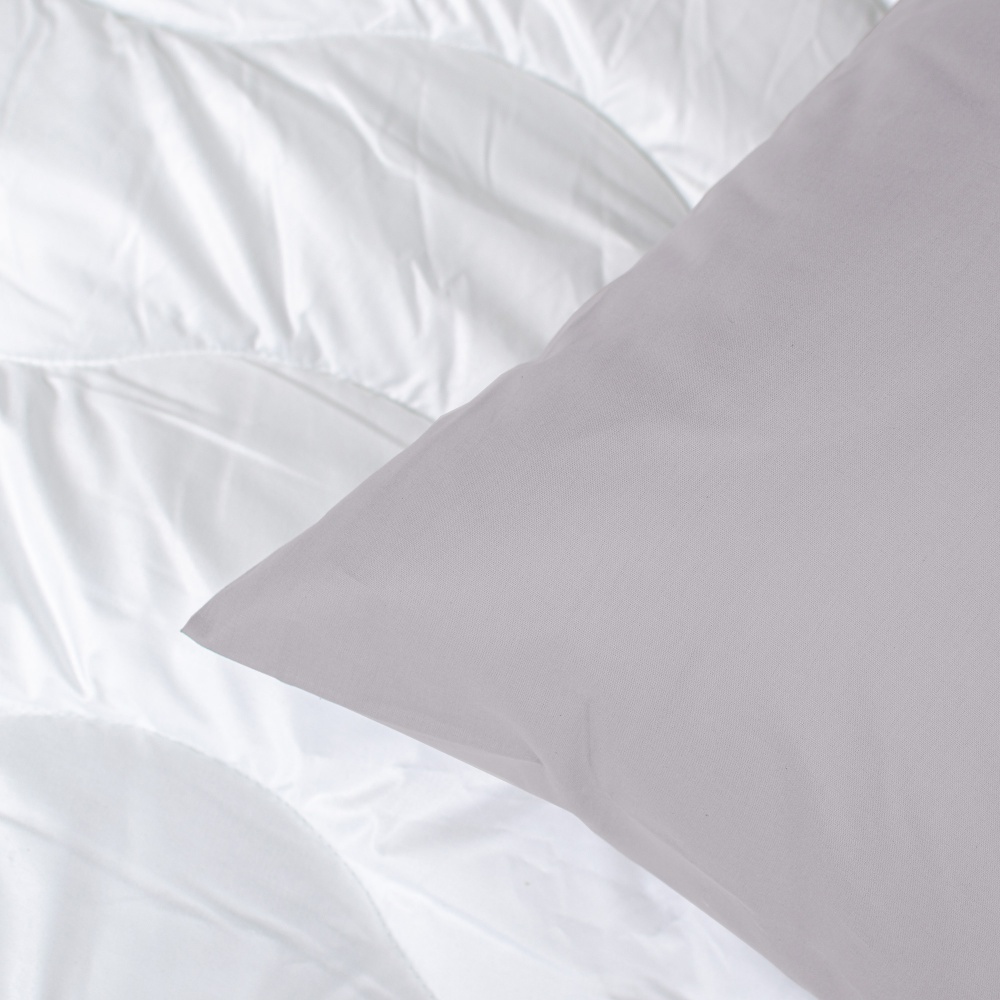 Наволочка Моно 70x70 см сизый