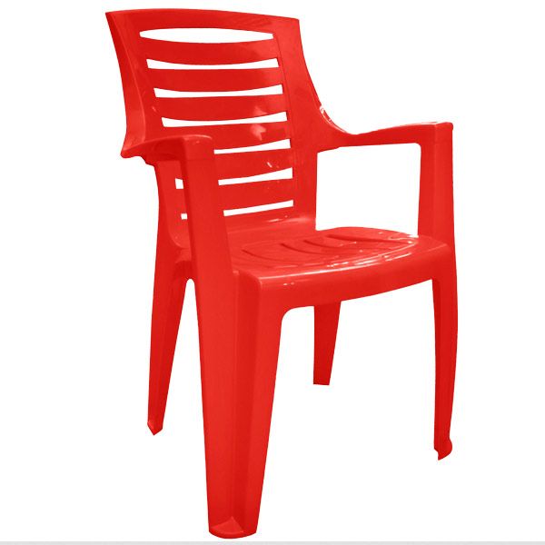 Стул пластиковый Рекс красный
