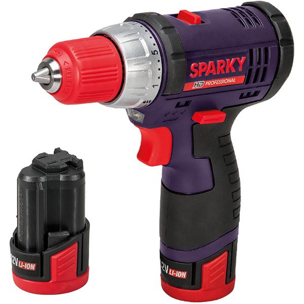 Шуруповерт акумуляторний Sparky BR2 12Li-C HD