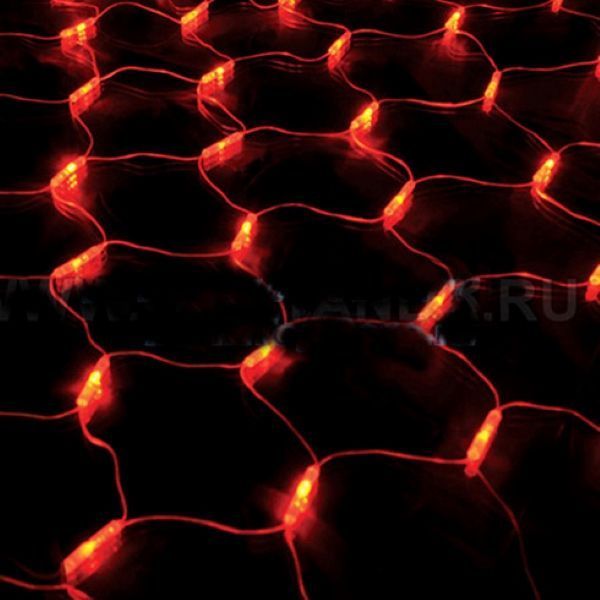 Гирлянда-сетка Джаз Лайт NTLD144-R-E встроенный светодиод (LED) 144 ламп 1,5 м