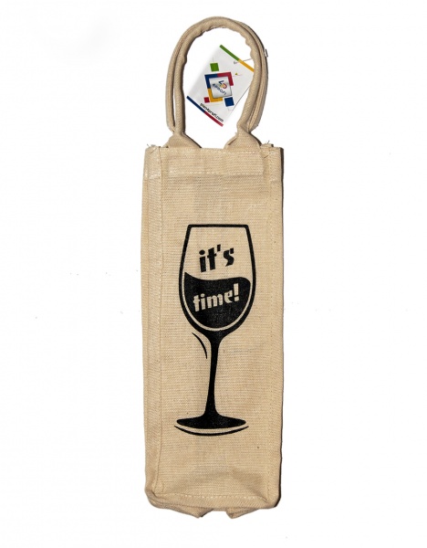 Экосумка для бутылки It's time 12х33.9 см