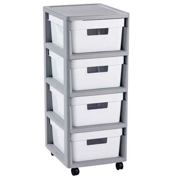 Комод пластиковый Curver Infiniti 4х11 л белый