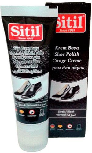 Крем для взуття Sitil в тубі 75 мл чорний