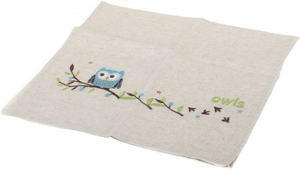Полотенце кухонное Совы 35x60 см бежевый 