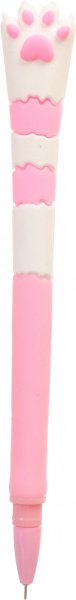 Ручка гелевая Лапка хищника белая 