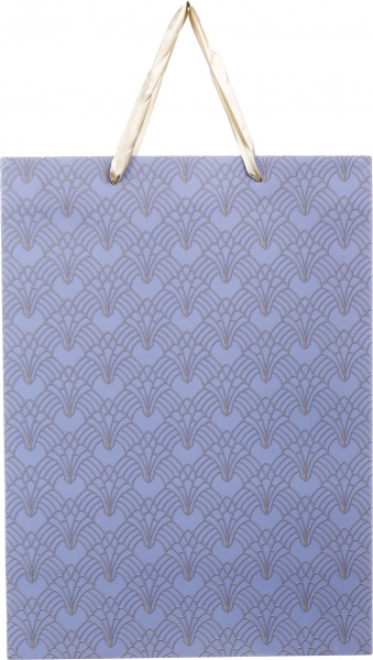 Пакет подарочный XLL-1 D-1141 лавандовый узор с лаком глитер