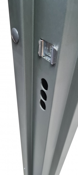 Дверь входная Булат Elegant 703 грей 2050x950 мм левая