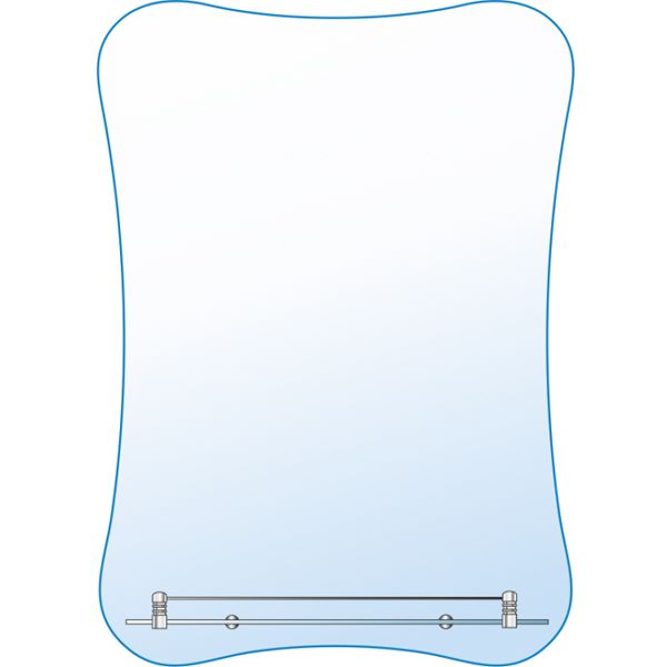 Дзеркало МТ ЗОПР №Е28 62.5х44.7x0.4 см