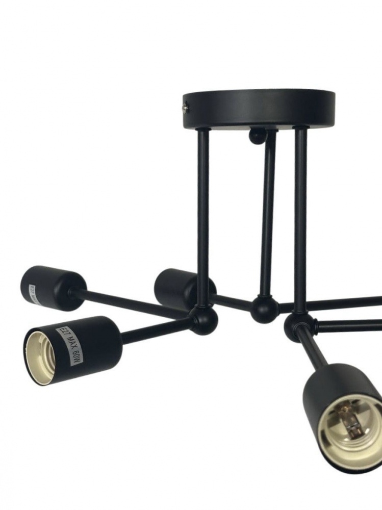 Люстра ELIOS 6x5 Вт E27 чорний DL1017