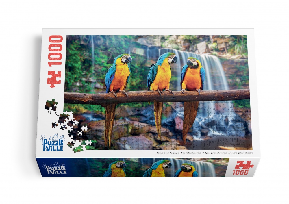 Пазл PUZZLEVILLE Сине-желтый Арараун 1000 элементов PZL1000_4
