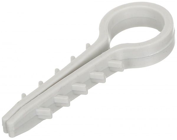 Дюбель быстрого монтажа для кабеля 20 шт. серый