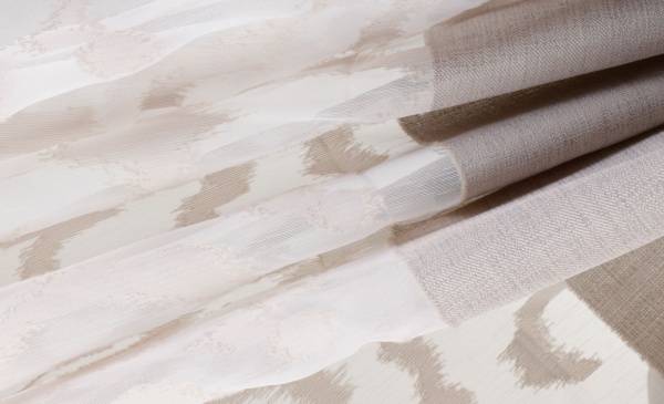 Тканина тюлева Scarlett Mark 715348/803 принтована 300 см какао 