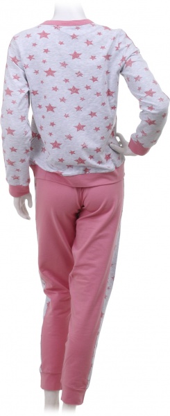 Костюм домашній жіночий Flis clothes Зірочка р. M рожевий із сірим 