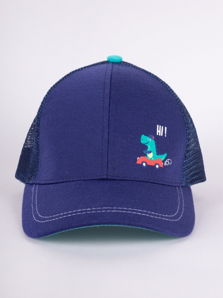 Кепка для мальчиков YO! р.46-50 синий CZD-0624C 