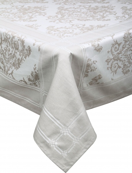 Скатертина Porto 150x150 см білий із бежевим Sous Dias 