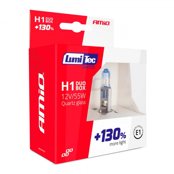 Автолампа галогенна AMiO LumiTec LIMITED H1 55 Вт 2 шт.(1404)