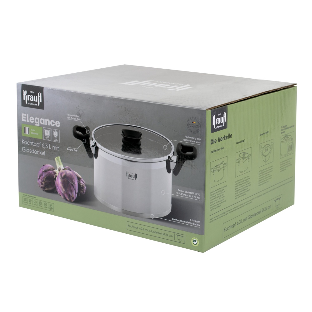 Кастрюля с крышкой Krauff Elegance 6,3 л 26-247-031