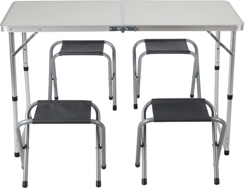 Комплект меблів розкладний Compass Столик та 4 стільчики