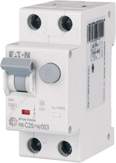 Дифференциальный автомат Eaton 2п 25A HNB-C25/1N/003 30mA 195129