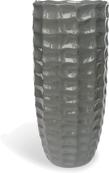 Ваза керамическая серая Клин 28х11 см Резон