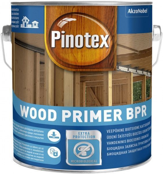 Ґрунт для дерева Pinotex Wood Primer BPR прозорий 2,5 л