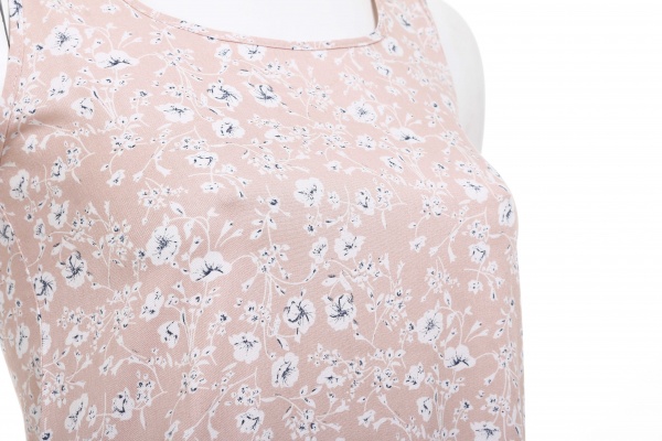 Ночная рубашка Trio BIZE принт цветы р.M персиковый