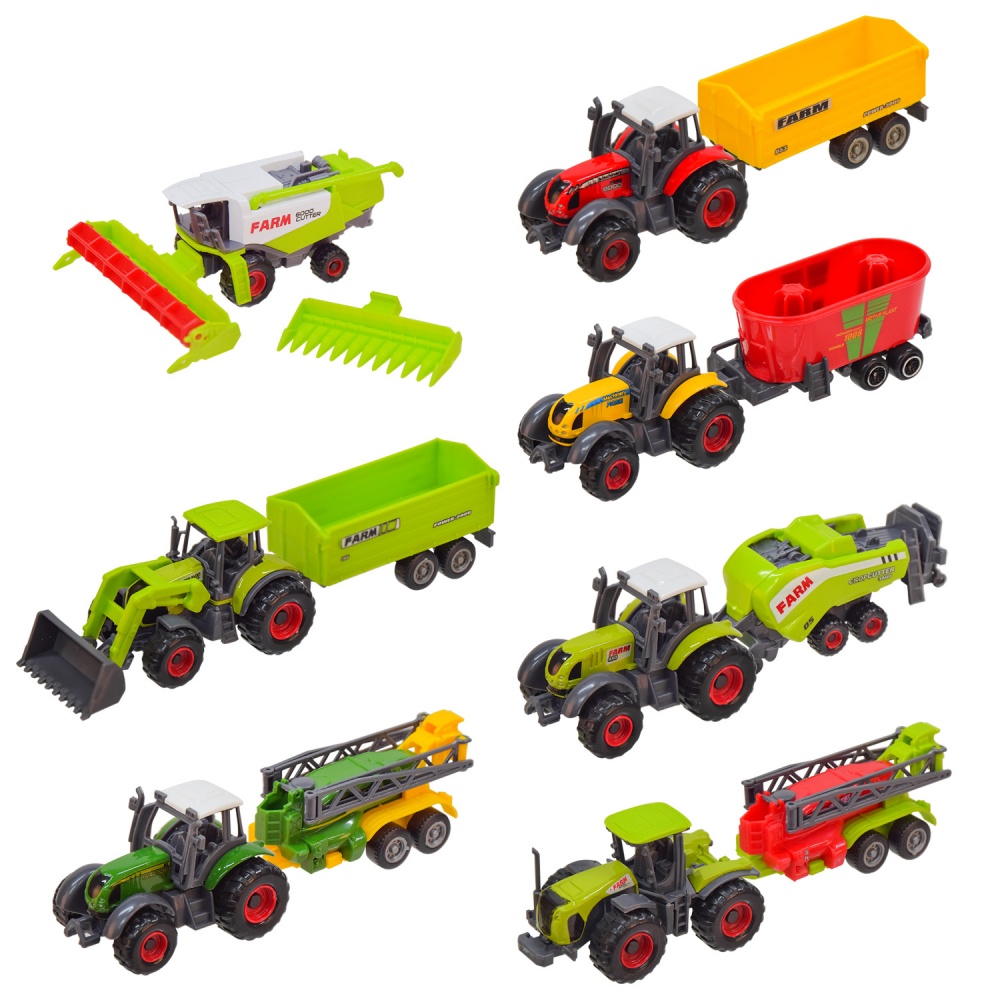 Автомобиль Автопром 1:50 трактор метал 7804