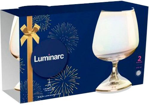 Набор бокалов для коньяка Селест Золотой Хамелеон 410 мл 2 шт P1639/1 Luminarc