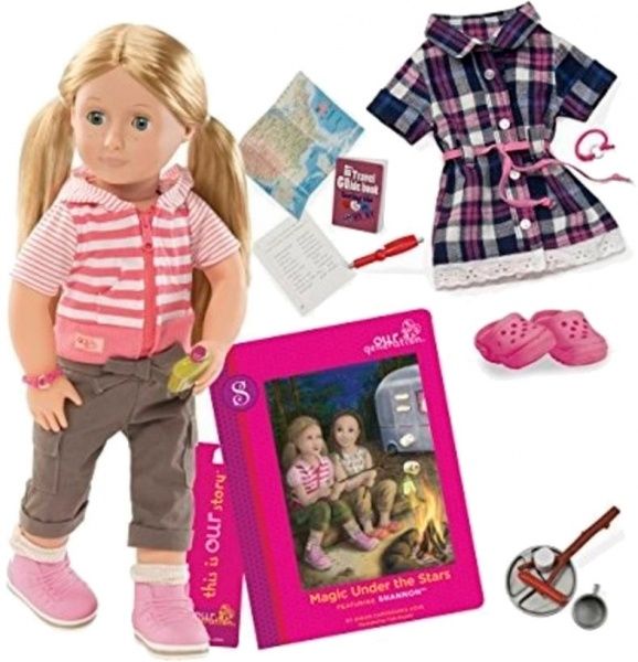 Кукла Our Generation Deluxe Шеннон с книгой Магия под звездами BD31026ATZ