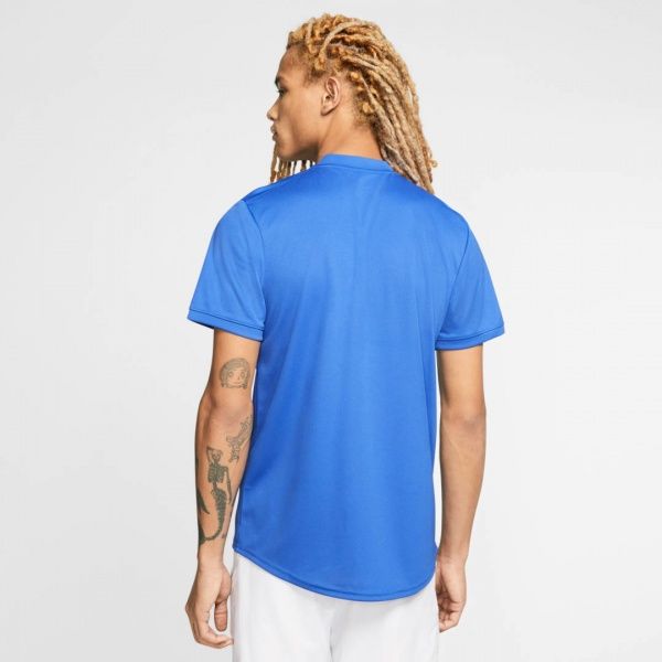Поло Nike M NKCT DRY POLO BLADE AQ7732-480 р.S синій