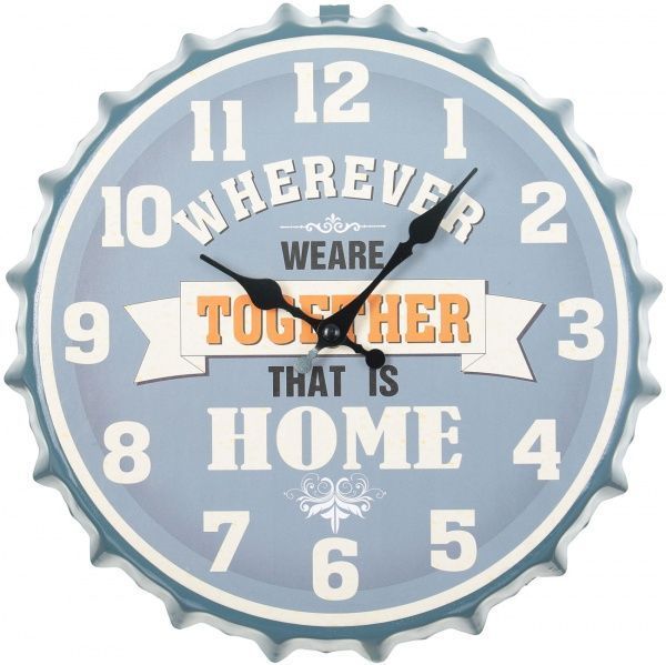 Годинник настінний кришка Home 30х30х4,5 см