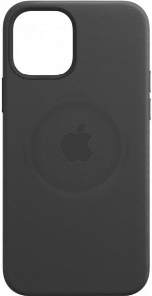Чохол Apple Leather Case with MagSafe для Apple iPhone 12 mini Black (MHKA3ZE/A) — фото 1