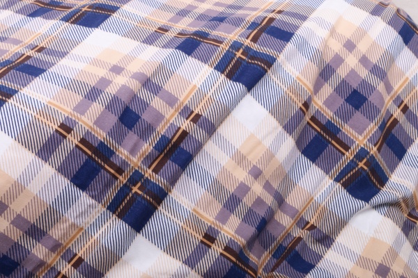 Підковдра Клітинка синя (фланель) 200x220 см La Nuit 